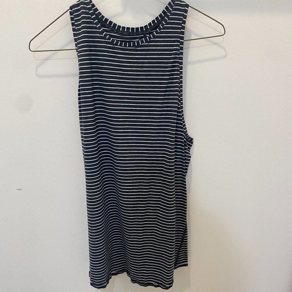 Striped Lululemon All Tied Up Tank size 8